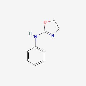 molecular formula C9H10N2O B13989232 Aniline, N-(2-oxazolin-2-YL)- CAS No. 27151-01-5