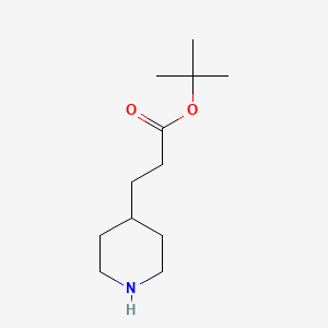 molecular formula C12H23NO2 B1398924 Tert-butyl 3-(piperidin-4-yl)propanoate CAS No. 1249815-81-3