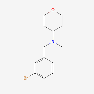molecular formula C13H18BrNO B1398934 N-[(3-bromophenyl)methyl]-N-methyloxan-4-amine CAS No. 1250066-86-4