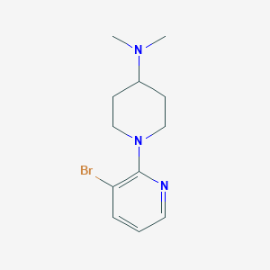1-(3-bromopyridin-2-yl)-N,N-dimethylpiperidin-4-amine