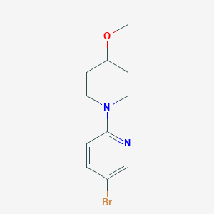 molecular formula C11H15BrN2O B1398942 5-Bromo-2-(4-methoxypiperidin-1-yl)pyridine CAS No. 1248357-83-6