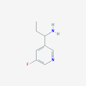 1-(5-Fluoro-pyridin-3-yl)-propylamine