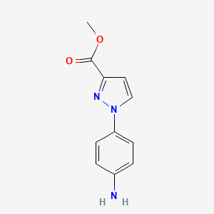 Methyl 1-(4-aminophenyl)-1H-pyrazole-3-carboxylate
