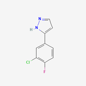 5-(3-chloro-4-fluorophenyl)-1H-pyrazole