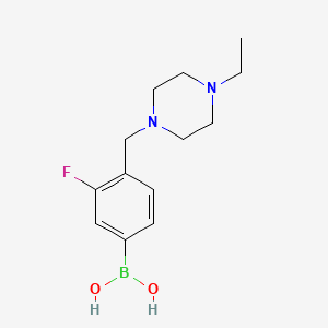 4-((4-Ethylpiperazin-1-yl)methyl)-3-fluorophenylboronic acid