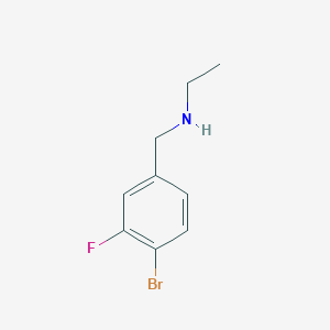 molecular formula C9H11BrFN B1398966 [(4-Bromo-3-fluorophenyl)methyl](ethyl)amine CAS No. 1249054-75-8