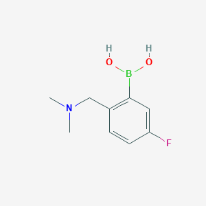 (2-((Dimethylamino)methyl)-5-fluorophenyl)boronic acid