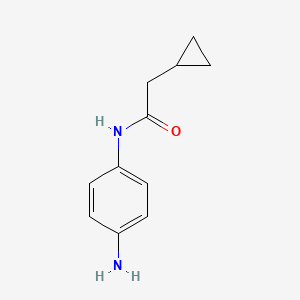 molecular formula C11H14N2O B1398969 N-(4-aminophenyl)-2-cyclopropylacetamide CAS No. 1186377-98-9