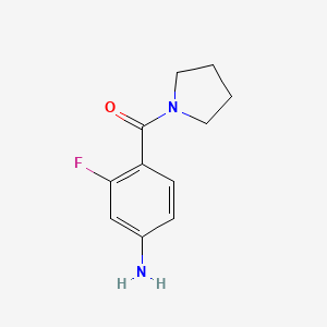 3-Fluoro-4-(pyrrolidine-1-carbonyl)aniline