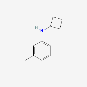 molecular formula C12H17N B1398972 N-cyclobutyl-3-ethylaniline CAS No. 1251074-78-8