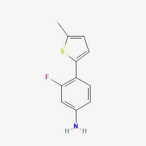 3-Fluoro-4-(5-methylthiophen-2-yl)aniline