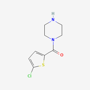 molecular formula C9H11ClN2OS B1398977 1-(5-Chlorothiophene-2-carbonyl)piperazine CAS No. 864815-96-3