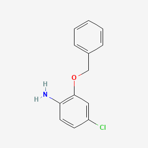 molecular formula C13H12ClNO B1398978 2-(Benzyloxy)-4-chloroaniline CAS No. 860677-88-9