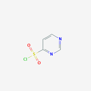 molecular formula C4H3ClN2O2S B1398983 pyrimidine-4-sulfonyl chloride CAS No. 1198596-10-9