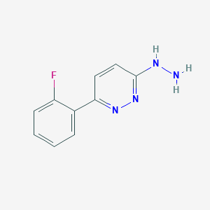 3-(2-Fluorophenyl)-6-hydrazinylpyridazine