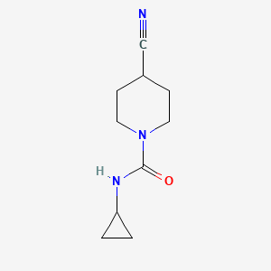 4-cyano-N-cyclopropylpiperidine-1-carboxamide