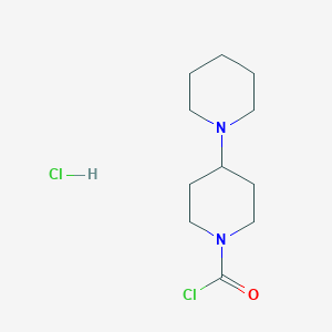molecular formula C11H20Cl2N2O B139899 1-Chlorocarbonyl-4-piperidinopiperidine hydrochloride CAS No. 143254-82-4
