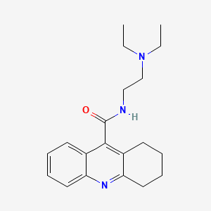 molecular formula C20H27N3O B13989909 Acridine-9-carboxamide, 1,2,3,4-tetrahydro-N-(2-(diethylamino)ethyl)- CAS No. 80039-84-5