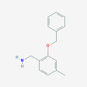 (2-(Benzyloxy)-4-methylphenyl)methanamine