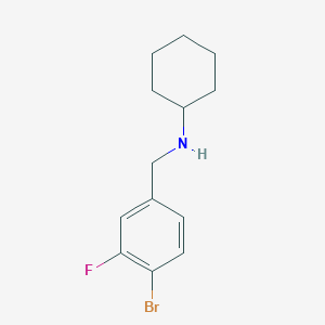 N-(4-bromo-3-fluorobenzyl)cyclohexanamine