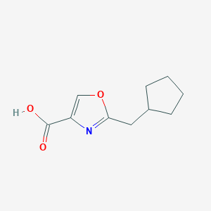 2-(Cyclopentylmethyl)-1,3-oxazole-4-carboxylic acid