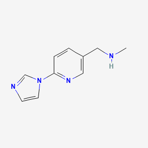 N-{[6-(1H-Imidazol-1-yl)pyridin-3-yl]methyl}-N-methylamine