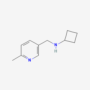 N-[(6-methylpyridin-3-yl)methyl]cyclobutanamine