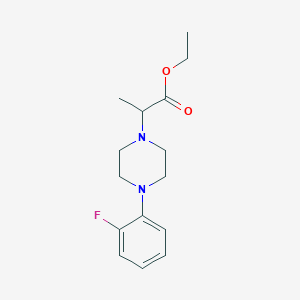 molecular formula C15H21FN2O2 B1399013 Ethyl 2-[4-(2-fluorophenyl)piperazin-1-yl]propanoate CAS No. 1291198-50-9
