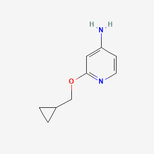 B1399022 2-(Cyclopropylmethoxy)pyridin-4-amine CAS No. 1250093-19-6
