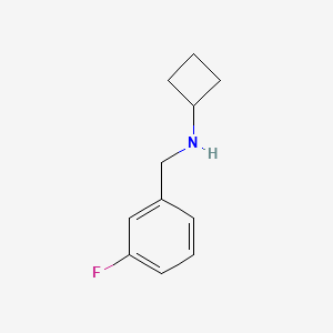 B1399026 N-[(3-fluorophenyl)methyl]cyclobutanamine CAS No. 1250108-36-1