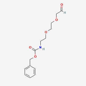 molecular formula C14H19NO5 B13990276 Benzyl (2-(2-(2-oxoethoxy)ethoxy)ethyl)carbamate 