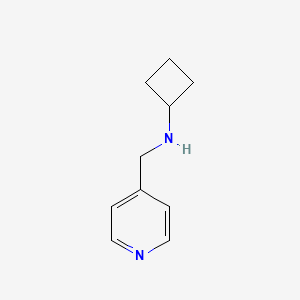 N-[(pyridin-4-yl)methyl]cyclobutanamine