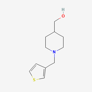 {1-[(Thiophen-3-yl)methyl]piperidin-4-yl}methanol