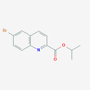molecular formula C13H12BrNO2 B13990489 Isopropyl 6-bromoquinoline-2-carboxylate 