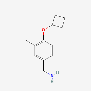 (4-Cyclobutoxy-3-methylphenyl)methanamine