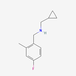 (Cyclopropylmethyl)[(4-fluoro-2-methylphenyl)methyl]amine