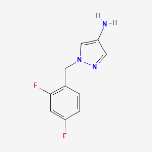1-[(2,4-Difluorophenyl)methyl]-1H-pyrazol-4-amine