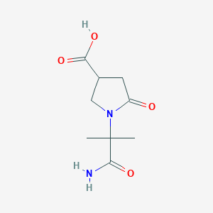 1-(2-Amino-1,1-dimethyl-2-oxoethyl)-5-oxopyrrolidine-3-carboxylic acid