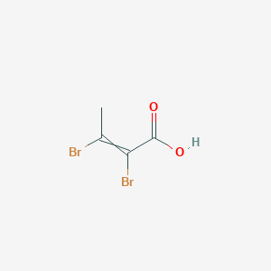 molecular formula C4H4Br2O2 B13990728 2-Butenoic acid, 2,3-dibromo- CAS No. 59110-15-5