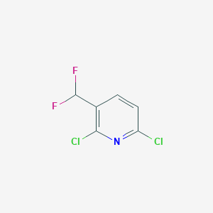 molecular formula C6H3Cl2F2N B1399076 2,6-Dichloro-3-(difluoromethyl)pyridine CAS No. 1374659-26-3