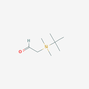molecular formula C8H18OSi B13990776 [tert-Butyl(dimethyl)silyl]acetaldehyde CAS No. 79705-11-6
