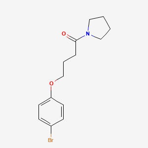 molecular formula C14H18BrNO2 B1399079 4-(4-Bromophenoxy)-1-(pyrrolidin-1-yl)butan-1-one CAS No. 1455795-12-6