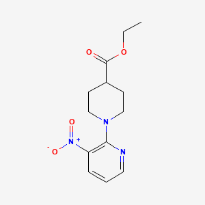 molecular formula C13H17N3O4 B1399080 Ethyl 1-(3-nitropyridin-2-yl)piperidine-4-carboxylate CAS No. 955396-99-3