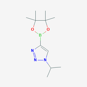 molecular formula C11H20BN3O2 B13990809 1-Isopropyl-4-(4,4,5,5-tetramethyl-1,3,2-dioxaborolan-2-yl)-1H-1,2,3-triazole 