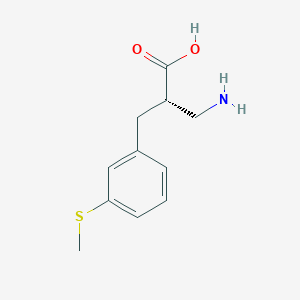 molecular formula C11H15NO2S B13990823 (s)-3-Amino-2-(3-(methylthio)benzyl)propanoic acid 