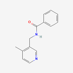 molecular formula C14H14N2O B13990860 Benzamide, N-((4-methyl-3-pyridyl)methyl)- CAS No. 73664-82-1