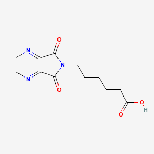6-(5,7-dioxo-5,7-dihydro-6H-pyrrolo[3,4-b]pyrazin-6-yl)hexanoic acid