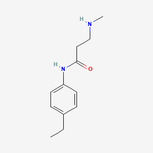 molecular formula C12H18N2O B1399090 N~1~-(4-ethylphenyl)-N~3~-methyl-beta-alaninamide CAS No. 1248129-50-1