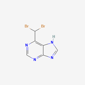 molecular formula C6H4Br2N4 B13990907 6-(dibromomethyl)-7H-purine CAS No. 89280-90-0