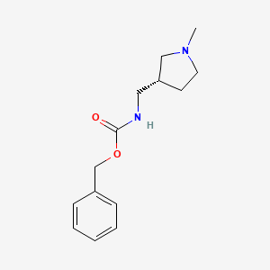 molecular formula C14H20N2O2 B13990929 Benzyl (R)-((1-methylpyrrolidin-3-yl)methyl)carbamate 